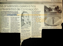 66 aniversario celebra hoy Universidad de Concepción.