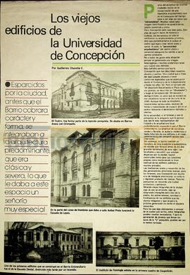 Los viejos edificios de la Universidad de Concepción (1988) / por Guillermo Chandía C.