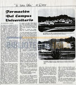 Formación del Campus  Universitario : su concepción y origen.