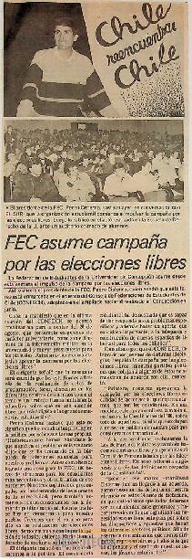 FEC asume campaña por las elecciones libres