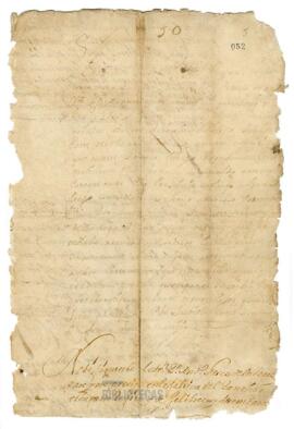 Acta del 26 de noviembre de 1716. Notificación al Capitán Antonio Pasco.