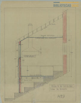 Proyecto de cocina para Casa de Deporte. Plano H19