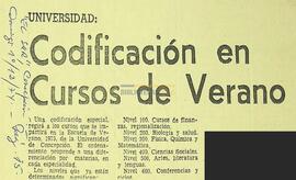 Codificación en cursos de verano