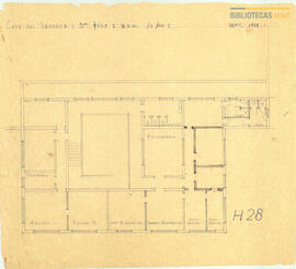 Planta 3er piso. Plano H28