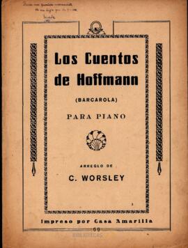 Los Cuentos de Hoffmann : (Barcarola) para piano