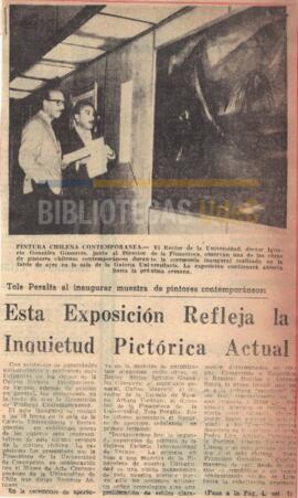 Esta exposición refleja la inquietud pictórica actual.