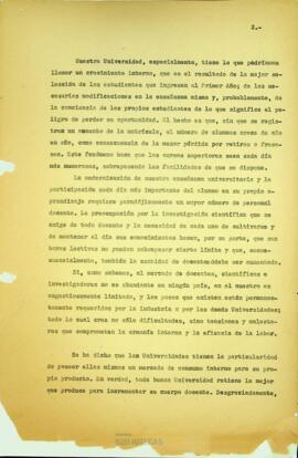 Exposición de Dr. Ignacio González Ginouvés ante al Honorable Directorio de la Universidad de Concepción sobre Memoria Anual de 1962