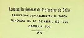Asociación General de Profesores de Chile. Agrupación Departamental de Talca