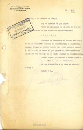 Decreto que fija la renta anual del vicepresidente de la Junta Central de Beneficencia