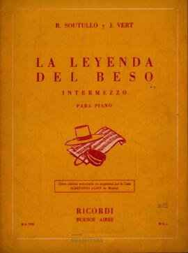 La leyenda del beso : intermezzo para piano