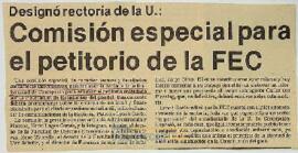 Comisión especial para el petitorio de la FEC