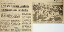 Al rojo vivo lucha por presidencia de la Federación de Estudiantes