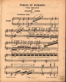 Perles et diamants, Op.27 : valse brillante par Gustave Lange