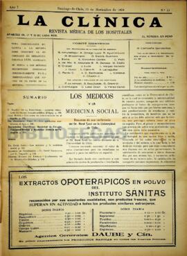 La Clínica. Año 1, número 13.