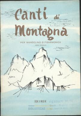 Canti di Montagna per mandolino o fisarmonica (con parole)