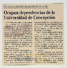Ocupan dependencias de la Universidad de Concepción