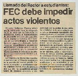 FEC debe impedir actos violentos