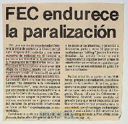 FEC endurece la paralización