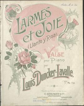 Larmes et Joie (llanto y risa) : valse pour piano par Louis Duncker-Lavalle