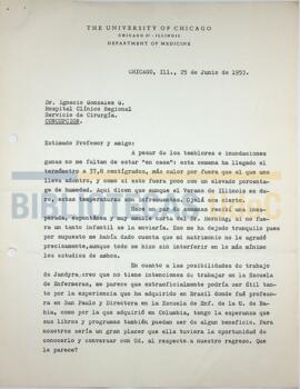 Carta de A. Olmos al Dr. Ignacio González G.