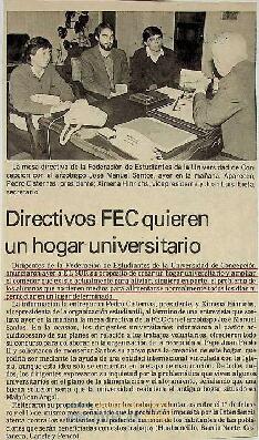 Directivos FEC quieren un hogar universitario